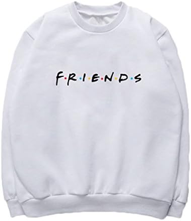Dizoo Fisy Women's Long Sleeve Letter Print Sweatshirt Lightweight Pullover Top