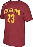 Lebron James Cleveland Cavaliers Burgundy Jersey Name and Number T-shirt