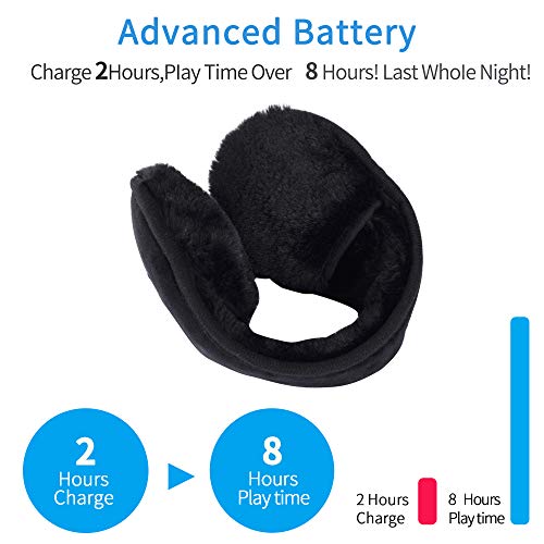 image for Bluetooth Earmuffs Headphones Ear Wamer,Lavince Unisex Foldable Ear Wa