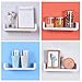 LAIGOO Adhesive Floating Shelf Wall Shelf Non-Drilling, U Bathroom Organizer Display Picture Ledge Shelf for Home Decor/Kitchen/Bathroom Storage-LPM02(M)