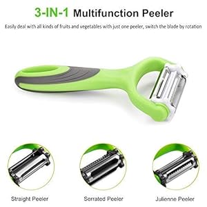 JLT Stainless Steel JLT Multifunctional 360 Degree Rotary Vegetable Peeler