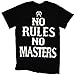 Sons of Anarchy Men's No Rules No Masters T-Shirt Black M