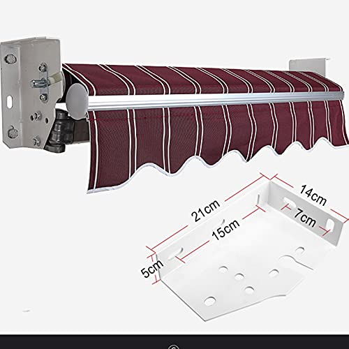 DNNAL Einziehbare Baldachin-Markise, Outdoor Baldachin Markise Balkon Markise Parkplatz Shed Aluminiumlegierung… – Bild 8