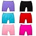 Le Ange Intimates Girls' 6 Pack Seamless Solid Color Short Leggings (M)