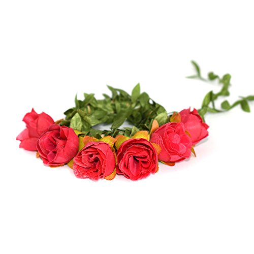 YEDREAM Artificial Silk Roses Flower Head, Artificial Flowers Heads Fabric Floral Supplies for Wedding Cake Decoration Accessories 1.18 inch (50PCS, Rose)
