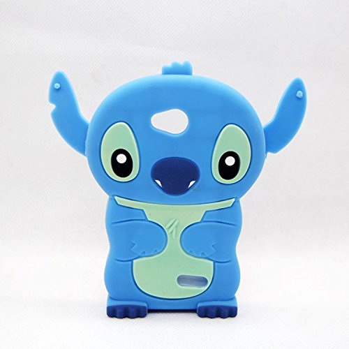 3D Blue Stitch & Lilo Soft Silicone Case Cover For Smart Mobile Phones (LG G3 VIGOR MINI BEAT)