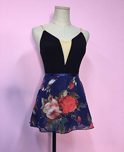 ModLatBal Women Ballet Dance Chiffon Wrap Skirt - Thumbnail 3
