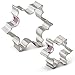 Christmas Snowflake Cookie Cutters 2-Pc Set Made in USA by Ann Clark, 2.5