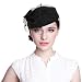 Aniwon Pillbox Hat, Wedding Hat with Veil Vintage Bow Fascinator Hats for Women primary