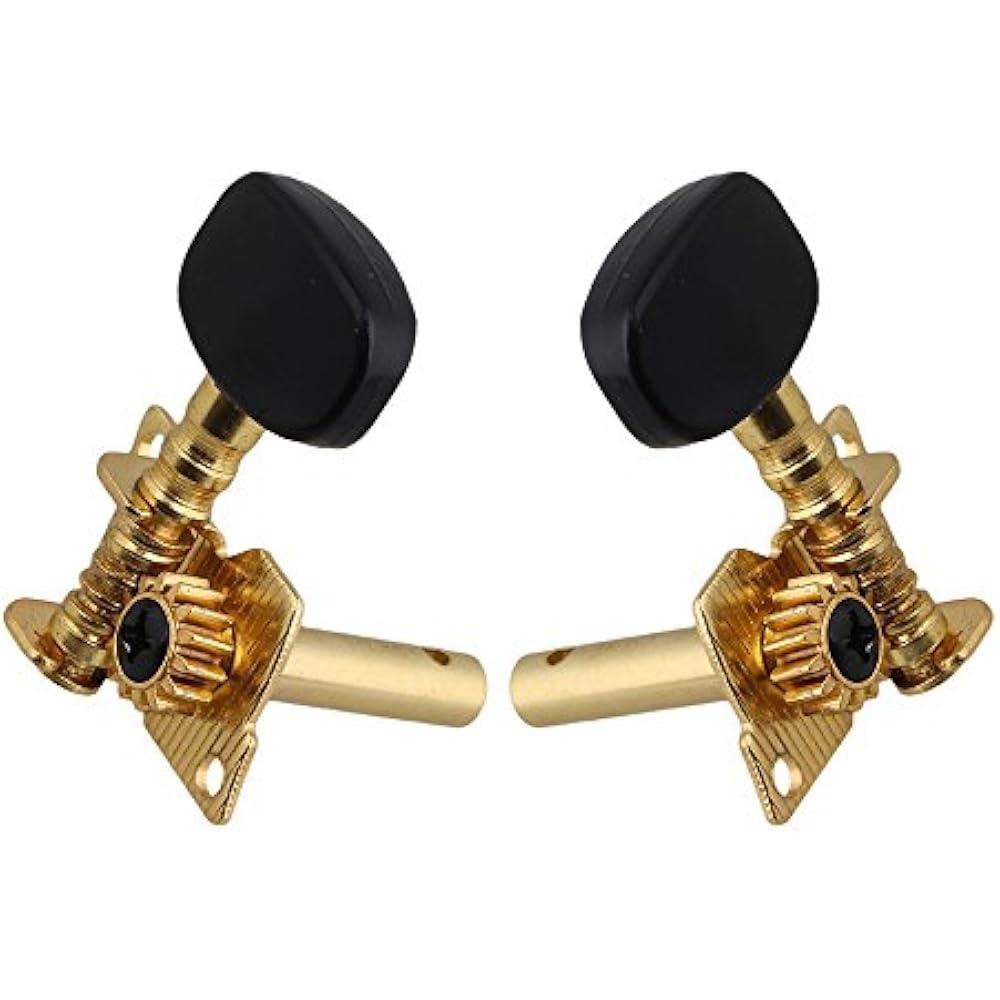 GoldPlated 2R2L Tuning Peg Machine Head Tuners For Ukulele 4 String