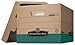 Bankers Box 12 Pack STOR/FILE Medium-Duty 100% Recycled File Storage Boxes, FastFold, Lift-Off Lid, Letter/Legal, Kraft/Green