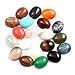 20 Pieces CAB Cabochon Beads Natural Stones Cabochons for Jewelry Making Natural Stone Oval Random Color Beads Crystal Quartz Stone for Jewelry DIY Size 8x10 mm