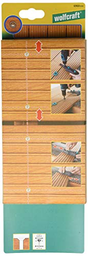 wolfcraft Terrassenbohr-Set 6960000 I Für gleichmäßige Verschraubung von Terrassendielen – Bild 3