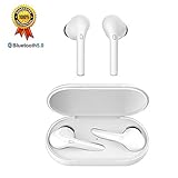 True Wireless Earbuds Bluetooth Headphones in Ear Sports Running for iPhone/Android/Huawei with Charging Case, 15-24H Playtime, Bluetooth 5.0, Noise-Canceling, Fast Auto-Pairing