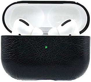 Lynmerry for Airpods Pro Case, Leather Charging Protective Case Cover for AirPod Pro / 3 Generation Earphones Accessories (Black)