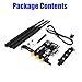 SUPERPLUS Pcie WiFi Card to PCI-E x1 Adapter Card PC/Hackintosh Without BCM943224PCIEBT2/bcm94360CS2/BCM943602CS WiFi Card