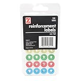ADVANTUS Self Adhesive Reinforcement Labels, 240 Labels, 4 Assorted Foil Colors (Z06011)