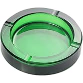 Sizikato 4-Inch Colored Crystal Glass Ashtray