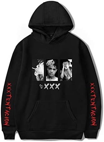 HASIZHE Unisex Hoodie Xxxtentacion Revenge Printed Cool Graphic Pullover Hooded Sweatshirt Top