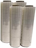 BM Paper 1 X Four (4) Plastic Shrink Stretch Wrap 445mm x 450m, 4RLS/CS