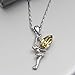 FANSING Crystal Necklaces Fairy Necklace Angel Pendant Jewelry Birthday Gifts for Women