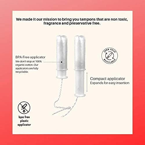 Organic Tampons 100 Pure Organic Cotton Tampons with BPA