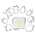 (Set of 16-Pack) Unicorn Cookie Cutter Fondant Mold Set, 8 DIY Cookie Cupcake Cake Fondant Decorating Molds,with 8 Unicorn Printing Mold For Baby Shower Wedding Party Supplies Favors (A)