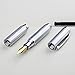 Mini Fountain Pen, Iridium Fine Nib Short Pocket Pen, 3 Section Alloy Travel Pen for business signature and handwritting