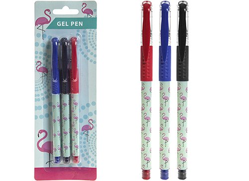 Flamingo pen â€ 3 pack