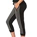 Coco-Limon Women Crop Jogger - French Terry Love Print Sweatpant, Charcoal, Medium
