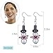 Zhenhui Christmas Earrings for Women Handcrafted Clear Crystal Tree,White Snowman and Red Beads Multicolored Glass Dangle Earrings,Best Christmas Holiday,Valentine's Day Jewelry Gifts