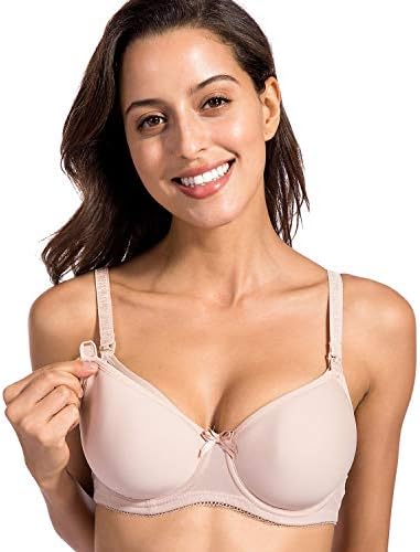 LAUDINE Women's Full Sling Support Padded Underwire Maternity Nursing Bra