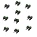 TronicsPros 10 Male + 10 Female 12V DC Power Connector Plug 24V 5.5 x 2.1mm Barrel Jack Adapter Socket DIY Screw Terminal Connector for CCTV Camera, LED Strip Light, DVR, Car Monitor System, etc.