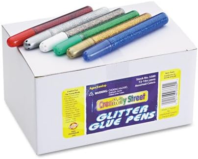 Chenille KraftGlitter Glue Pens, Assorted, 10 cc Tube, 72/Pack 3380-00 (DMi PK