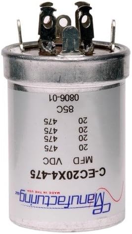 CE Manufacturing 20/20/20/20uF 475VDC Multi Section Can Capacitor
