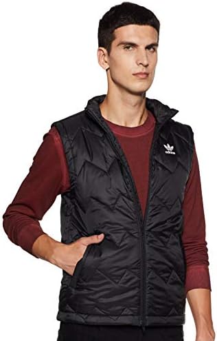 adidas puffer vest mens
