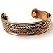 Earth Therapy - Pure Copper Magnetic Therapy Rope Inlay Bracelet For Men and Women - Arthritis Relief from
