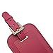 (Rose) Stylish Microfiber Leather ID Tags Business Card Holder for Luggage Baggage ID Travel Identifier for DJ Equipment Travel Bag Flight Case ID Name Suitcase Label Sports Bag New Gift