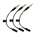 Accessonico 3 Pack Waterproof Audio Extension Adapter Compatible with Lifeproof Fre Nuud Case 3.5mm Headphone Stereo Convert Cable AUX Wire