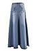 Style J Flowing Love Long Jean Skirt