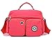 Tiny Chou Lightweight Waterproof Nylon Top-handle Handbag Compact Crossbody Shoulder Bag with Pockets