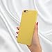 iPhone 6 Case, Ultra Thin Liquid Silicone Gel Rubber Shockproof Case and Ultra Soft Microfiber Cloth Lining Cushion for iPhone 6/6s (Yellow)