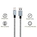 PUJIN Lightning Cable 2Pack 6FT Extra Long Nylon Braided Cord to USB Charging Charger for iPhone 7/7 Plus/6s plus/6s/6 plus/6, Se/5s/5c