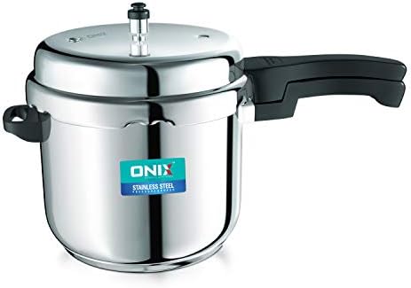 ONIX enthusing generations OPC-SS Induction Base Outer Lid Stainless Steel Pressure Cooker, 3 litres, Silver