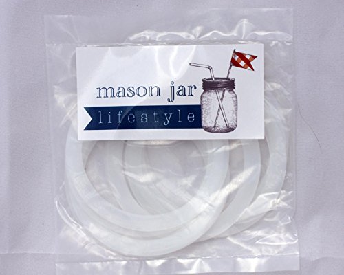Platinum Silicone Sealing Rings Gaskets for Leak Proof Mason Jar Lids (10 Pack, Wide Mouth) - //coolthings.us