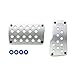 Razo RP121A Super Grip Small Silver Automatic Transmission Pedal Set - 2 Piece