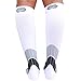 Blitzu Compression Socks 15-20mmHg for Men & Women BEST Recovery Performance Stockings for Running, Medical, Athletic, Edema, Diabetic, Varicose Veins, Travel, Pregnancy, Relief Shin Splint L/XL White