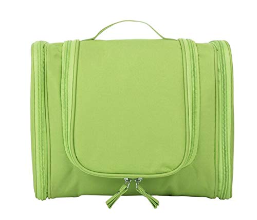 Hanging Travel Toiletry Bag, Cosmetic Kit Bags, Waterproof Shower Organizer, Large Makeup Storage Bag, Family Grooming Kit, Travel Bath Pouch Bag with Hanging Hook for Men/Women Gift Item (Green)