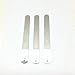 Sapphire Stainless Steel Nail File - Diamond Coated for Professional Manicure and Pedicure, 3 PCS Set, Macs-0787