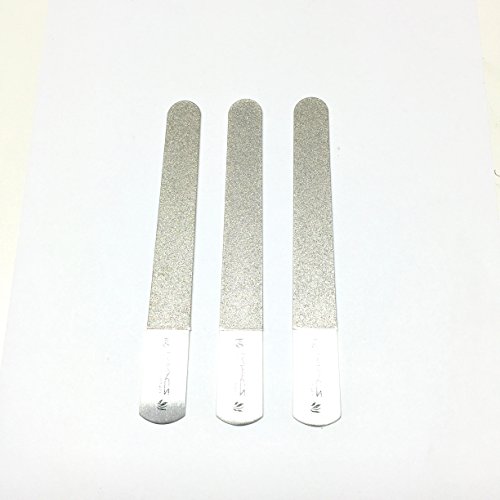 SAPPHIRE Stainless Steel Diamond Sapphire Nail File To Clean Your Nail After Cut Or Trim Professional Quality 3 PCS SET Macs-0787